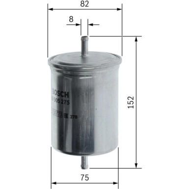 BOSCH | Kraftstofffilter | 0 450 905 275