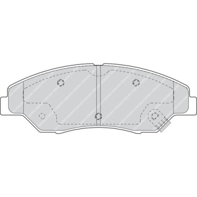 Ferodo | Bremsbelagsatz, Scheibenbremse | FDB1536