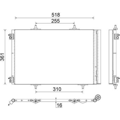 Mahle | Kondensator, Klimaanlage | AC 466 000S