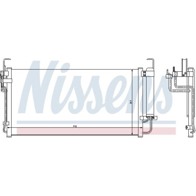 Nissens | Kondensator, Klimaanlage | 94449