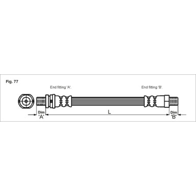 Metzger | Bremsschlauch | 4112507