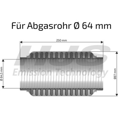 HJS | Flexrohr, Abgasanlage | 83 00 8532