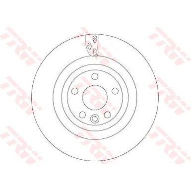 TRW | Bremsscheibe | DF6706S