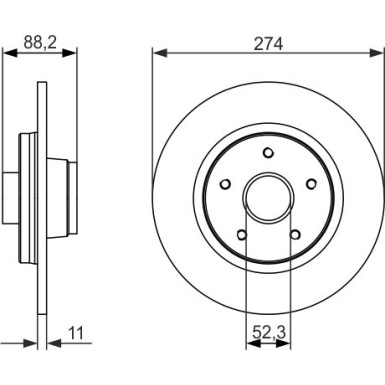 BOSCH | Bremsscheibe | 0 986 479 695