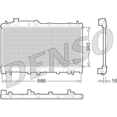 Denso | Kühler, Motorkühlung | DRM36013