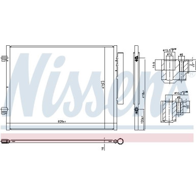 Nissens | Kondensator, Klimaanlage | 941066