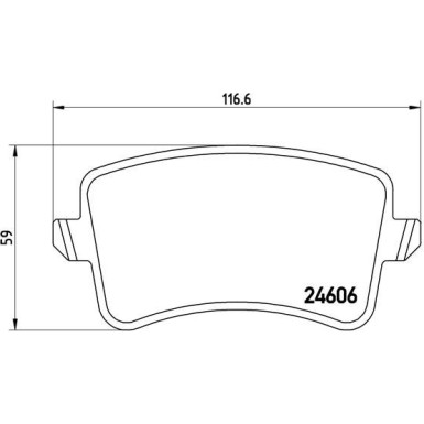 Brembo | Bremsbelagsatz, Scheibenbremse | P 85 100