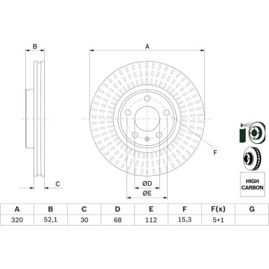 BOSCH | Bremsscheibe | 0 986 479 753