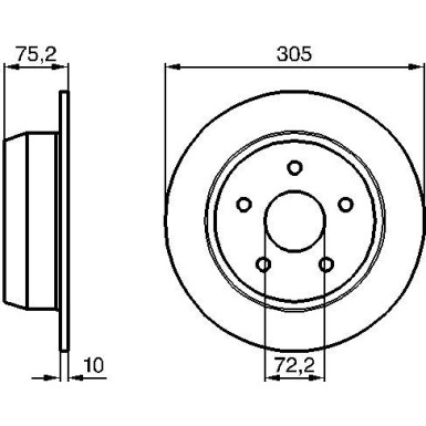 BOSCH | Bremsscheibe | 0 986 478 771