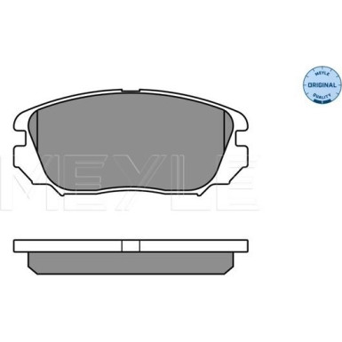 Meyle | Bremsbelagsatz, Scheibenbremse | 025 244 1519/W