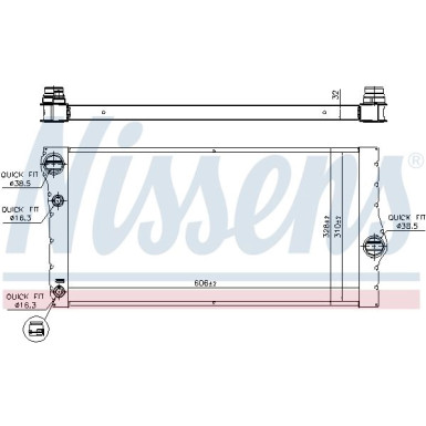 Nissens | Kühler, Motorkühlung | 60769