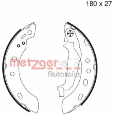 Metzger | Bremsbackensatz | MG 977