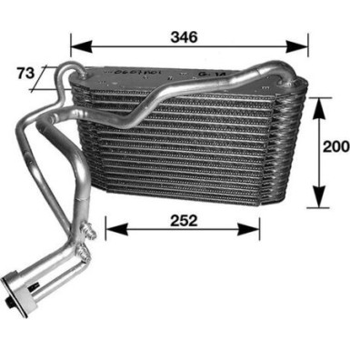 Mahle | Verdampfer, Klimaanlage | AE 33 000S