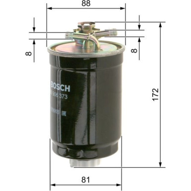 BOSCH | Kraftstofffilter | 0 450 906 373