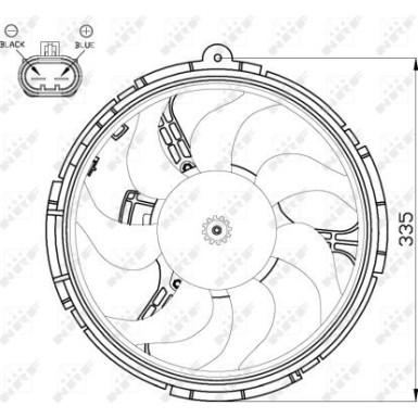 NRF | Lüfter, Motorkühlung | 47505