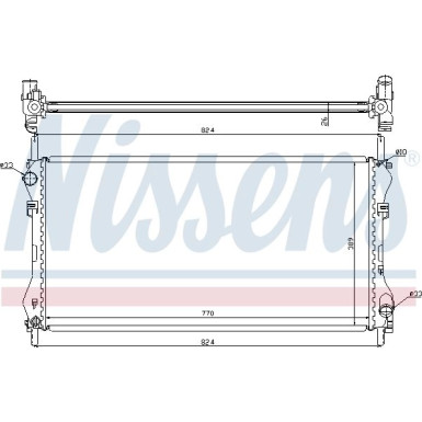 Nissens | Kühler, Motorkühlung | 62046A