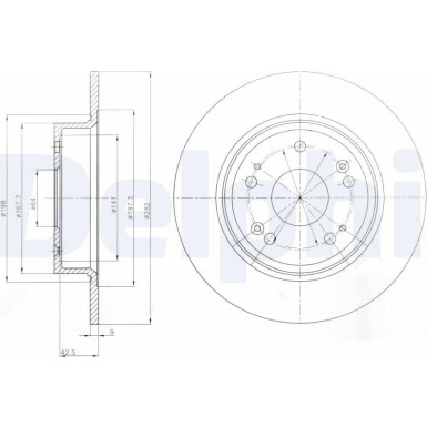 Delphi | Bremsscheibe | BG4249