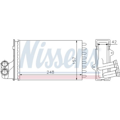 Nissens | Wärmetauscher, Innenraumheizung | 72984