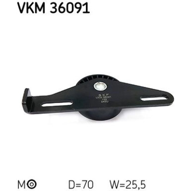 SKF | Spannrolle, Keilrippenriemen | VKM 36091