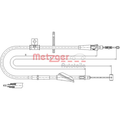 Metzger | Seilzug, Feststellbremse | 11.5745