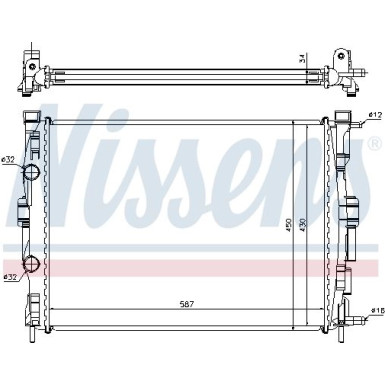 Nissens | Kühler, Motorkühlung | 63769