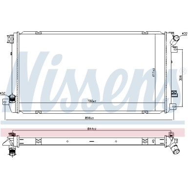 Nissens | Kühler, Motorkühlung | 67287