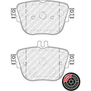 Ferodo | Bremsbelagsatz, Scheibenbremse | FDB5106