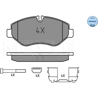 Meyle | Bremsbelagsatz, Scheibenbremse | 025 292 2920