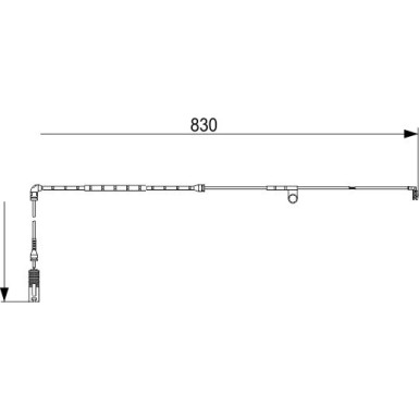 BOSCH | Warnkontakt, Bremsbelagverschleiß | 1 987 473 579