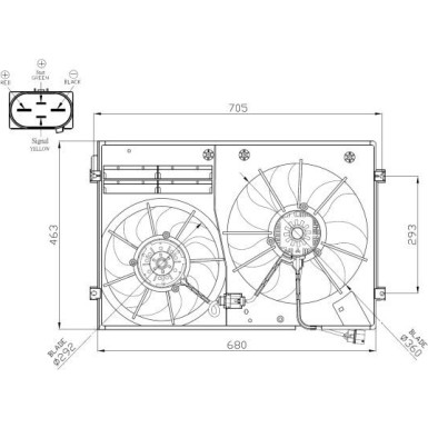 NRF | Lüfter, Motorkühlung | 47941