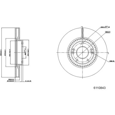 Metzger | Bremsscheibe | 6110843