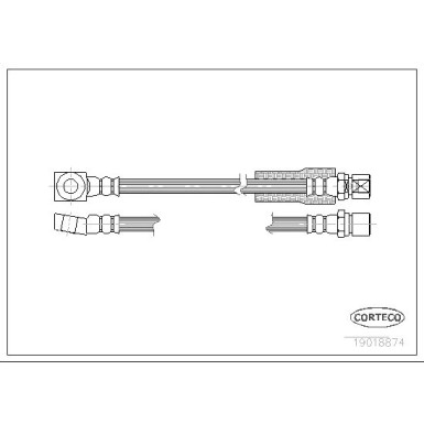 Corteco | Bremsschlauch | 19018874