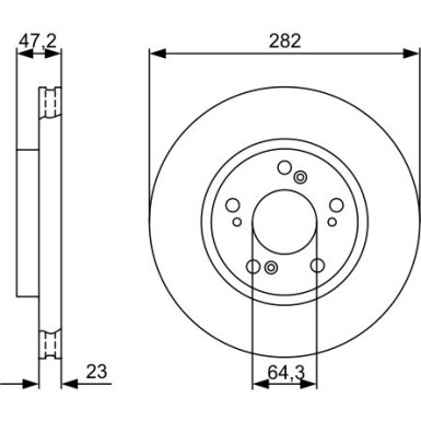 BOSCH | Bremsscheibe | 0 986 479 365