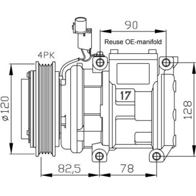 NRF | Kompressor, Klimaanlage | 32449