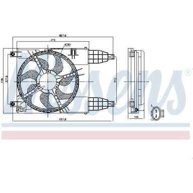 Nissens | Lüfter, Motorkühlung | 85942