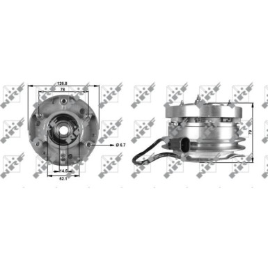 NRF | Kupplung, Kühlerlüfter | 49700