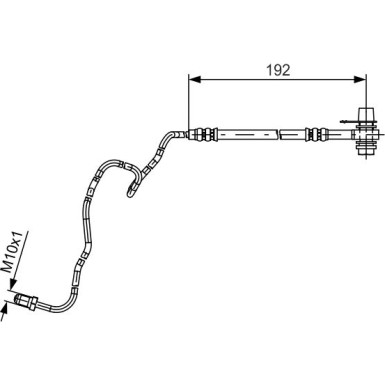 BOSCH | Bremsschlauch | 1 987 481 536
