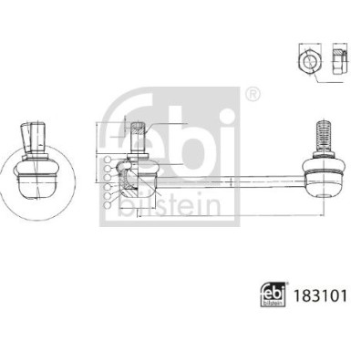 FEBI BILSTEIN 183101 Koppelstange