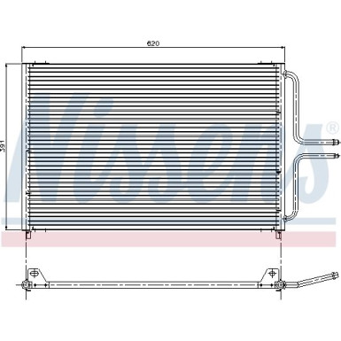 Nissens | Kondensator, Klimaanlage | 94322