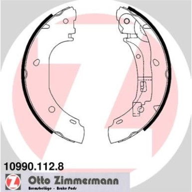 Zimmermann | Bremsbackensatz | 10990.112.8