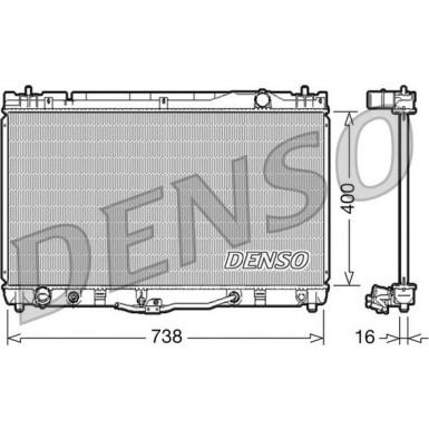 Denso | Kühler, Motorkühlung | DRM50043