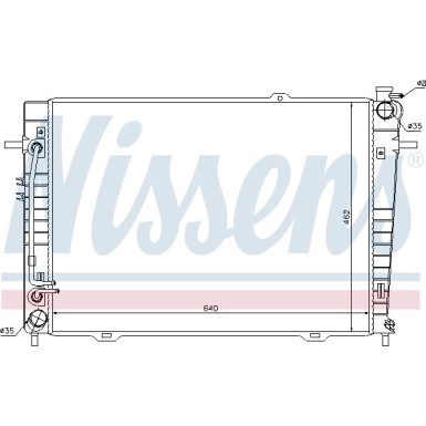 Nissens | Kühler, Motorkühlung | 67486