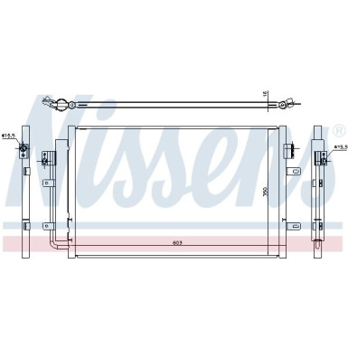 Nissens | Kondensator, Klimaanlage | 940431