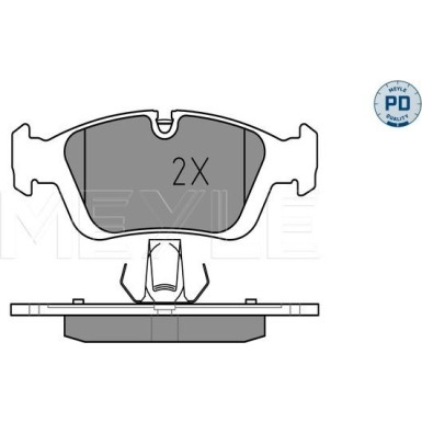 Meyle | Bremsbelagsatz, Scheibenbremse | 025 232 8717/PD