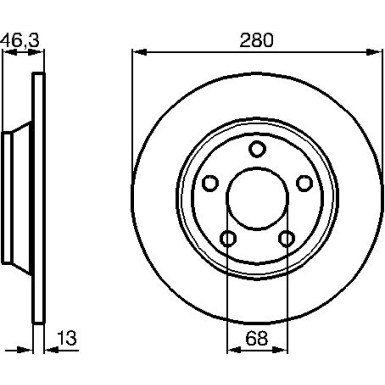 BOSCH | Bremsscheibe | 0 986 478 615