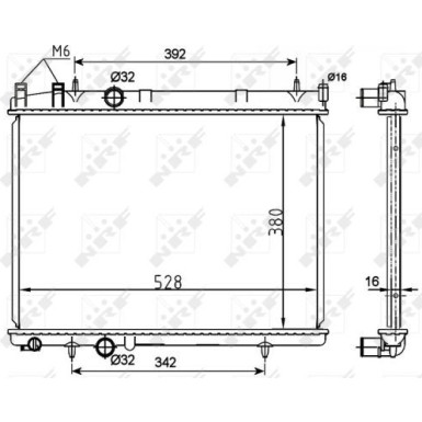 NRF | Kühler, Motorkühlung | 53108