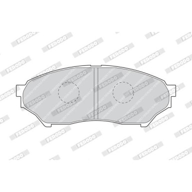 Ferodo | Bremsbelagsatz, Scheibenbremse | FDB1596 Ferodo | Bremsbelagsatz, Scheibenbremse | FDB1596