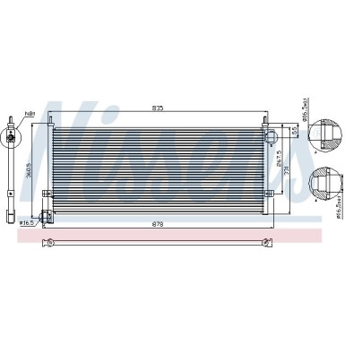 Nissens | Kondensator, Klimaanlage | 94903