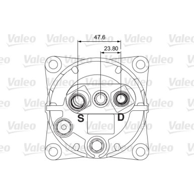 Valeo | Kompressor, Klimaanlage | 700855