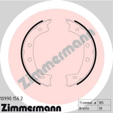 Zimmermann | Bremsbackensatz, Feststellbremse | 10990.156.2